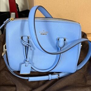 Kate Spade Light Blue Satchel Crossbody Bag